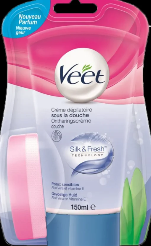 Cires Et Crème Dépilatoire-Veet Crème dépilatoire sous la douche Silk&Fresh peaux sensibles 150 ml
