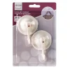 Accessoires-DDD crochets ventousel 59 mm blanc 2 pieces