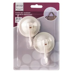 Accessoires-DDD crochets ventousel 59 mm blanc 2 pieces