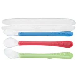 Ustensiles De Repas-Nuby Cuillère longue en silicone douce - 6m+