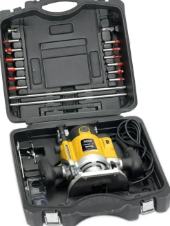 Fraiseuses-Powerplus Défonceuse 1500 W + 12 fraiseuses