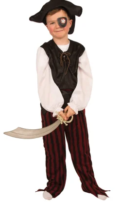 Déguisements Enfants-Partyline Déguisement de pirate avec cache-oeil - Taille 116