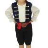 Déguisements Enfants-Euro Shop Déguisement de pirate avec chapeau garçon - 3 pièces - Bleu - 3-4 ans