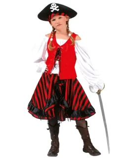 Déguisements Enfants-Euro Shop Déguisement de Pirate Coeur Noir Fille - Taille 116