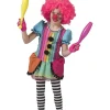 Déguisements Enfants-Euro Shop Déguisement enfant Clown arc-en-ciel Fille - Taille 116