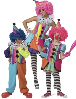Déguisements Pour Bébés Et Jeunes Enfants-Euro Shop Déguisement enfant Clown arc-en-ciel Fille - Taille 104