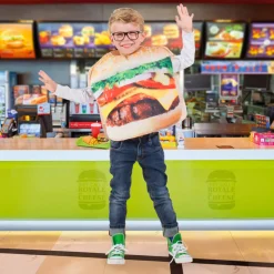 Déguisements Enfants-Folat Déguisement enfant Hamburger en mousse - Taille unique