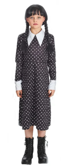 Déguisements Enfants-Partyline Déguisement Enfant Mercredi Addams - Taille 128