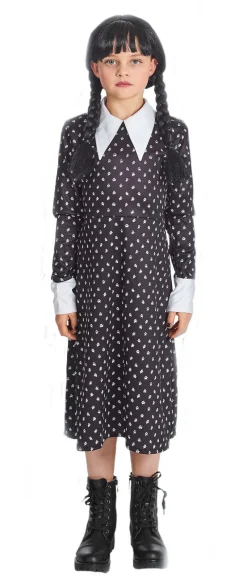 Déguisements Enfants-Partyline Déguisement Enfant Mercredi Addams - Taille 152