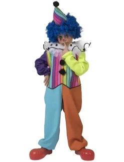 Déguisements Enfants-Euro Shop Déguisement enfant Rainbow Clown Garçon - Taille 128