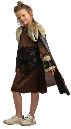 Déguisements Enfants-Partyline Déguisement Enfant Viking Fille - Taille 128