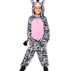 Déguisements Enfants-Euro Shop Déguisement enfant Zèbre Onesie - 10-12 ans