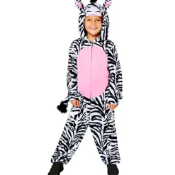 Déguisements Enfants-Euro Shop Déguisement enfant Zèbre Onesie - 10-12 ans