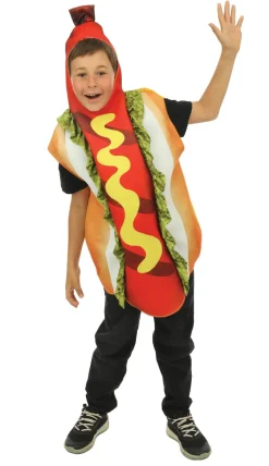 Déguisements Enfants-Euro Shop Déguisement hot-dog pour enfants - mousse - taille unique