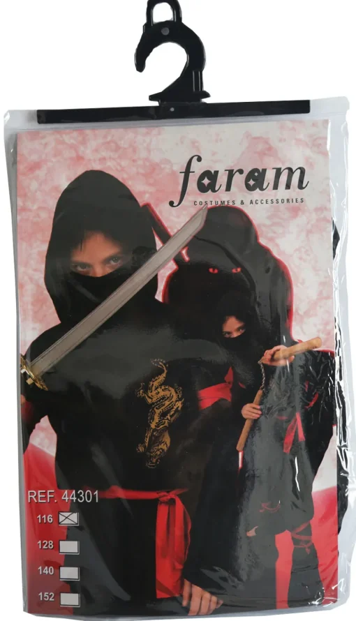 Déguisements Enfants-Partyline Déguisement Ninja Golden Dragon - Taille 140