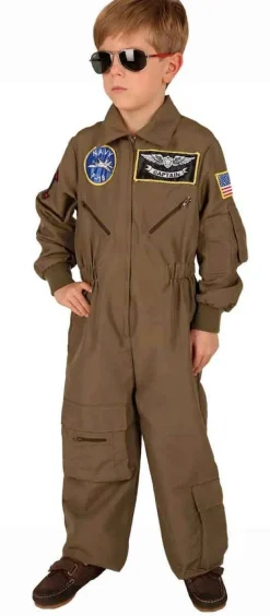Déguisements Enfants-Partyline Déguisement Pilote De Chasse Enfant - Taille 152
