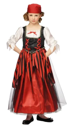 Déguisements Enfants-Partyline Déguisement Pirate Fille - Taille 104