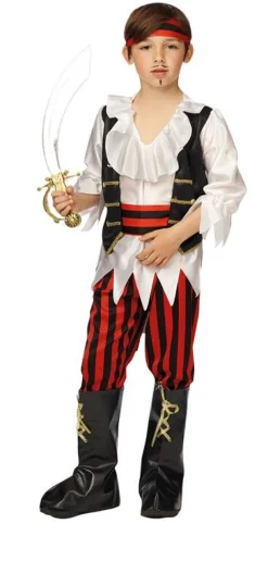 Déguisements Enfants-Partyline Déguisement Pirate Garçon - Taille 140