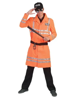 Déguisements Adultes-Euro Shop Déguisement Policier Orange - Taille unique