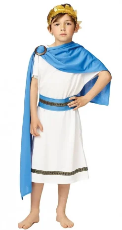 Déguisements Enfants-Partyline Déguisement Robe Romaine Enfant - Taille 164