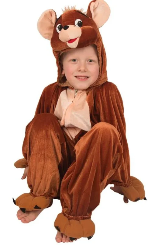Déguisements Enfants-Partyline Déguisement Souris - Marron - Taille 104