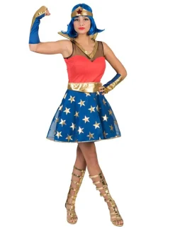 Déguisements Adultes-Euro Shop Déguisement Superwoman - Taille 44/46