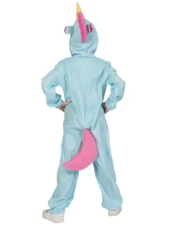 Déguisements Enfants-Euro Shop Déguisement Unicorn Blue Berry Onesie - Taille 140