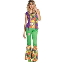 Déguisements Adultes-Euro Shop Déguisement Woodstock Hippie Femme - M
