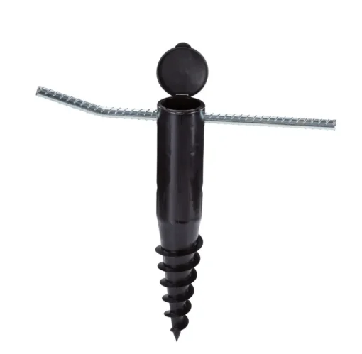 Séchoirs-parapluie-Leifheit Douille de fixation avec barre à visser