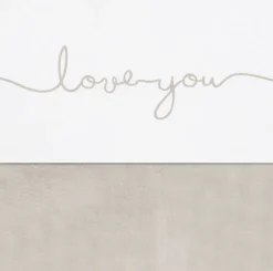Linge De Lit-Jollein Drap 120 x 150 cm Love You Nougat Coton