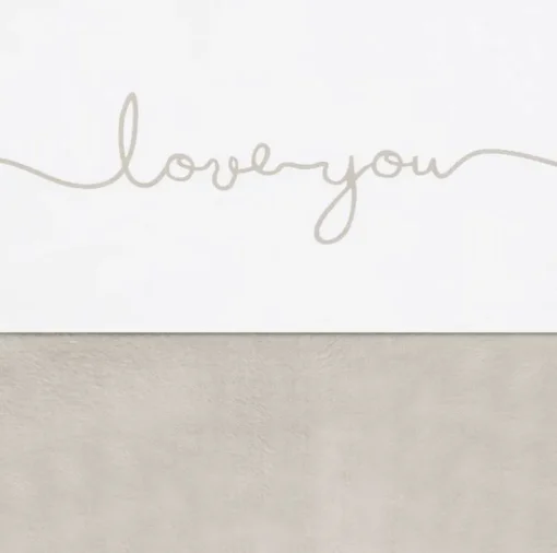 Linge De Lit-Jollein Drap 120 x 150 cm Love You Nougat Coton