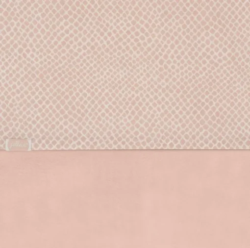 Linge De Lit-Jollein Drap 75 x 100 cm Snake Pale Pink Coton