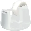 Rubans Adhésif-Tesa Dérouleur de table blanc + ruban adhésif transparant, 33 m x 19 mm