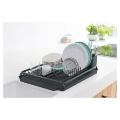 Rangement De La Cuisine-Brabantia Egouttoir dark grey