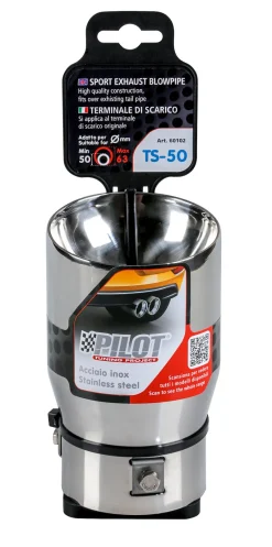 Accessoires Voiture-Euro Shop Embout D' Échappement TS-50