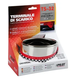 Accessoires Voiture-Euro Shop Embout D' Échappement TS-32