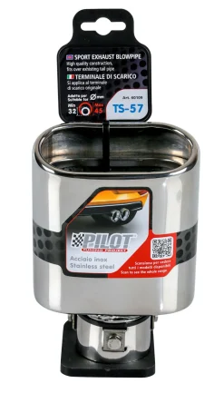 Accessoires Voiture-Euro Shop Embout D' Échappement TS-57