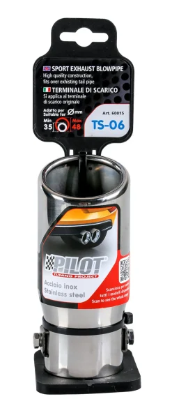 Accessoires Voiture-Euro Shop Embout D' Échappement TS-06