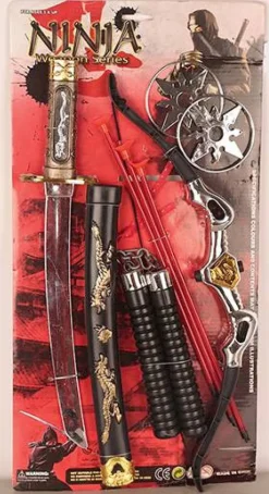 Accessoires-Partyline Ensemble d'Accessoires Ninja