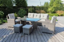 Ensembles De Jardin | Salons De Jardin-DDD Ensemble repas et lounge Stockholm
