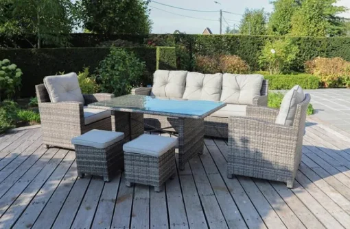 Ensembles De Jardin | Salons De Jardin-DDD Ensemble repas et lounge Stockholm
