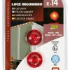 Éclairage-Euro Shop Feu de LED 24V rouge - 2 Pièces