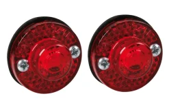 Éclairage-Euro Shop Feu de LED 24V rouge - 2 Pièces