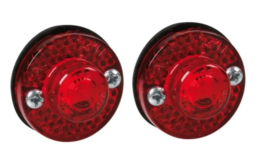 Éclairage-Euro Shop Feu de LED 24V rouge - 2 Pièces