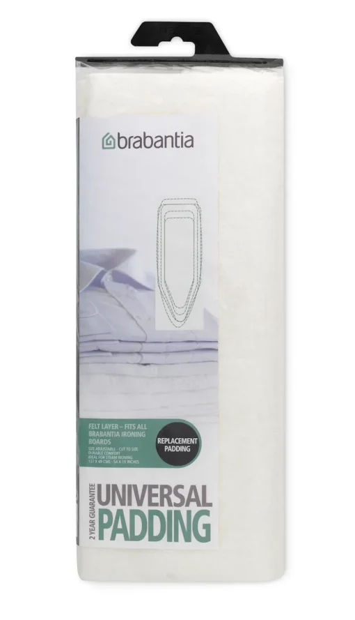 Housse De Table À Repasser-Brabantia Feutre 135 x 49 cm blanc