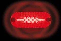 Éclairage-Euro Shop Feux de position avec réflecteur 5 LEDS Rouge