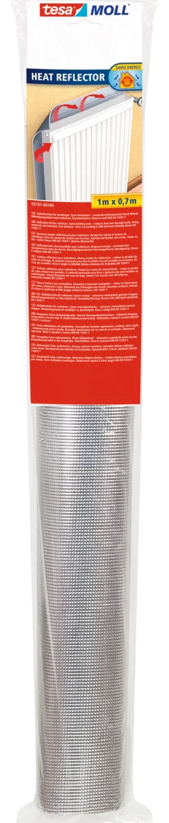 Rubans Adhésif-Tesa Film isolant réflecteur de chaleur pour radiateur 100x70 cm