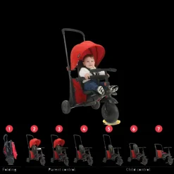 Poussettes-SmarTrike Folding trike 400 red
