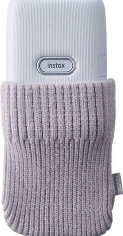 Accessoires Appareil Photo-Euro Shop Fujifilm Instax Mini Link housse chaussette - Blanc