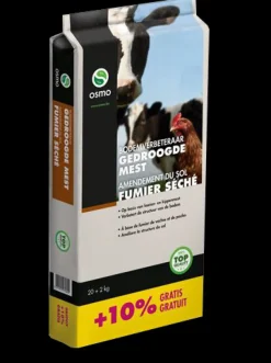 Terreau Et Engrais-Osmo Fumier séché miette 20 + 2 kg gratuit